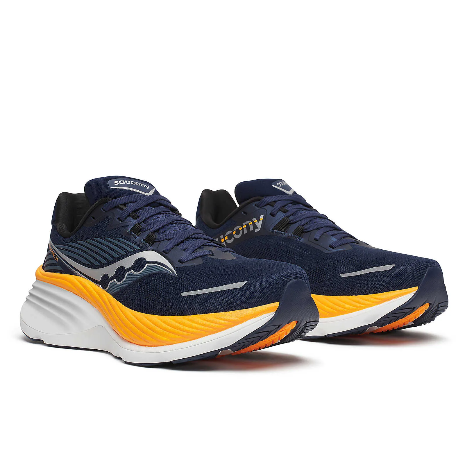 Saucony Men's Hurricane 24 Running Shoes Navy / Peel