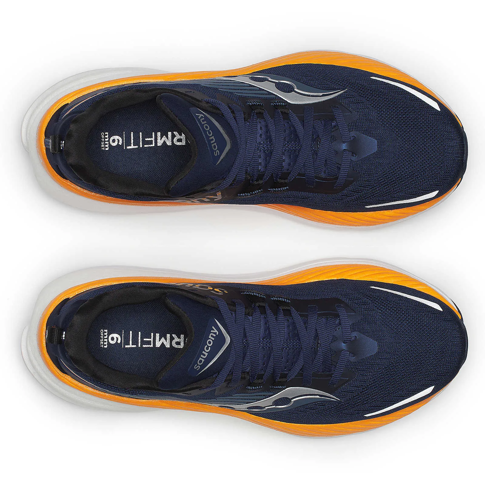 Saucony Men's Hurricane 24 Running Shoes Navy / Peel