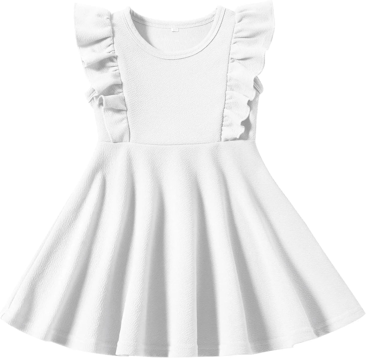 Toddler Dress Summer Baby Girls Sleeveless Ruffle Dresses for Girls Casual Birthday Party Beach Kids Sundress