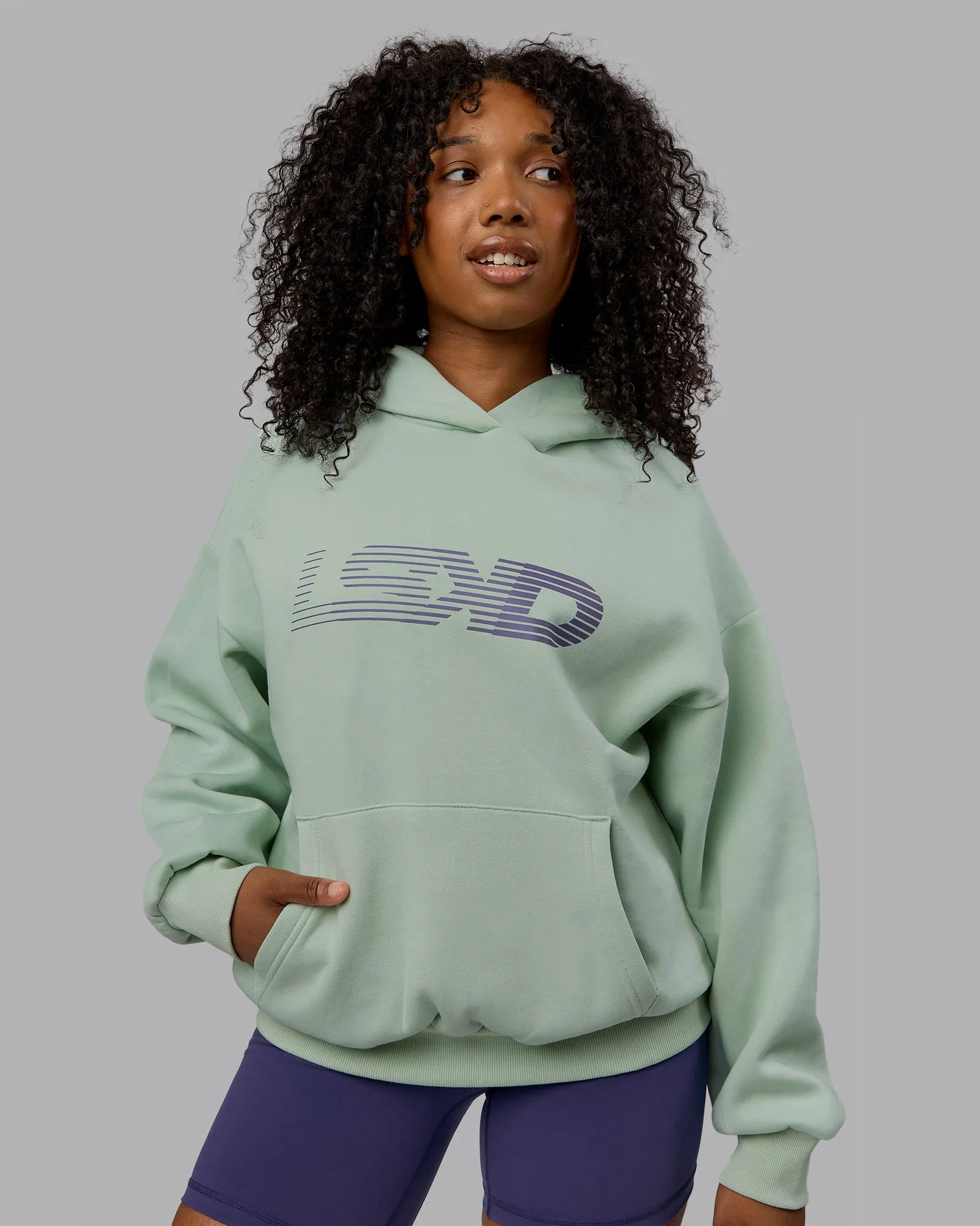Unisex Motion Hoodie Oversize - Surf Spray-Royal Purple