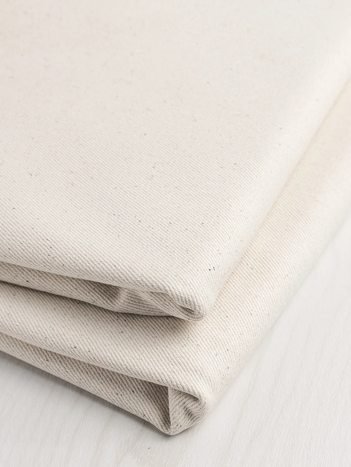 Upcycled Midweight 10.5-oz Denim - Cream - Swatch
