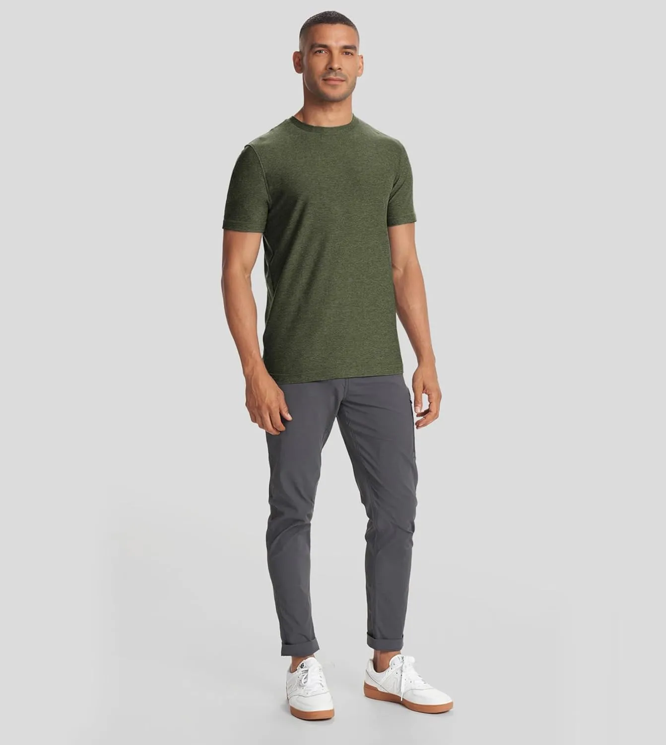 Velou Men's T-Shirts Ultra Soft Premium Short Sleeve Workout Shirts for Men Casual Crew Neck Summer Basic Gym Athletic Shirts