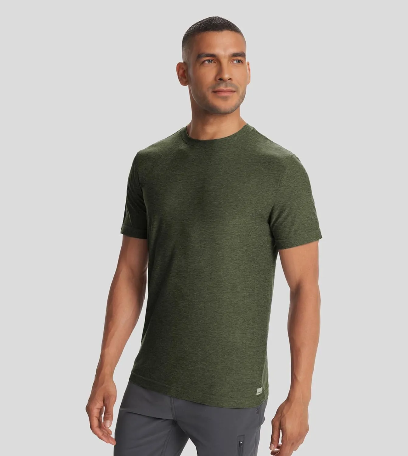 Velou Men's T-Shirts Ultra Soft Premium Short Sleeve Workout Shirts for Men Casual Crew Neck Summer Basic Gym Athletic Shirts