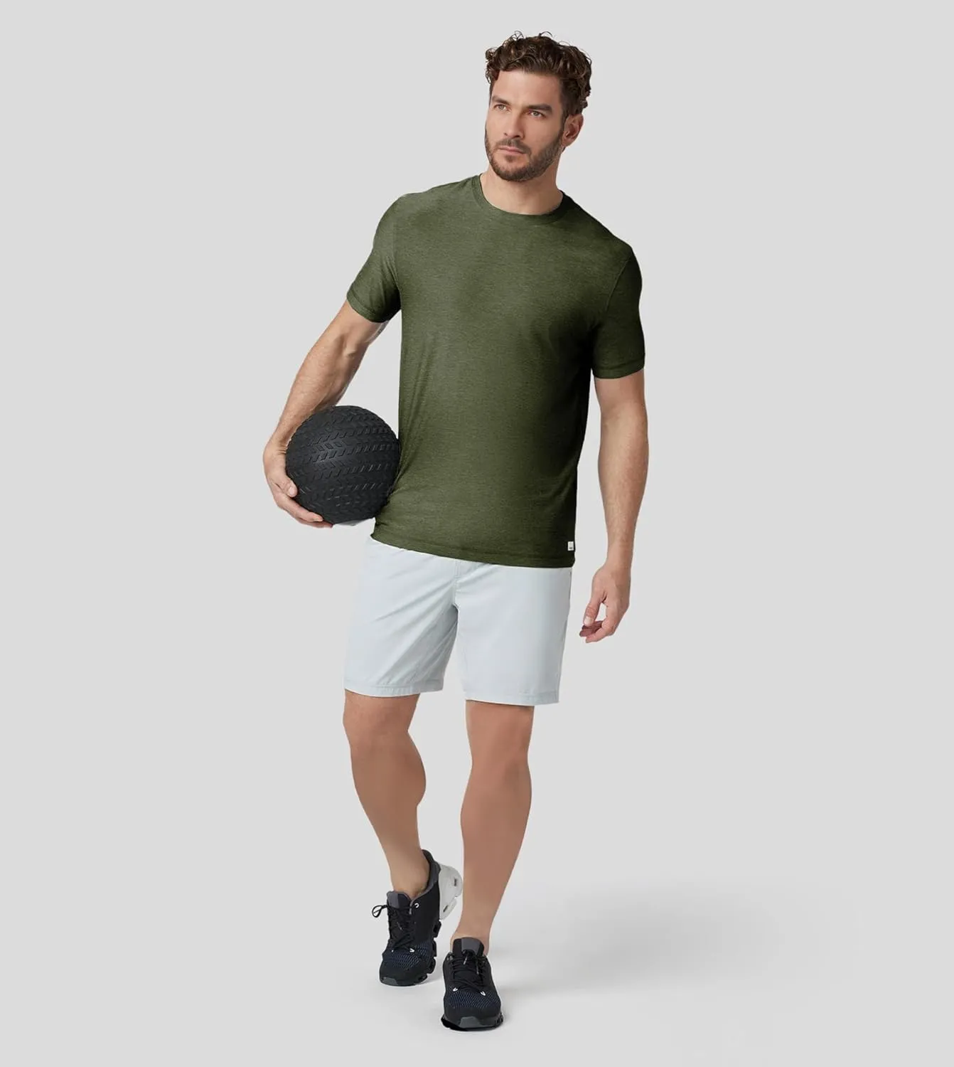Velou Men's T-Shirts Ultra Soft Premium Short Sleeve Workout Shirts for Men Casual Crew Neck Summer Basic Gym Athletic Shirts