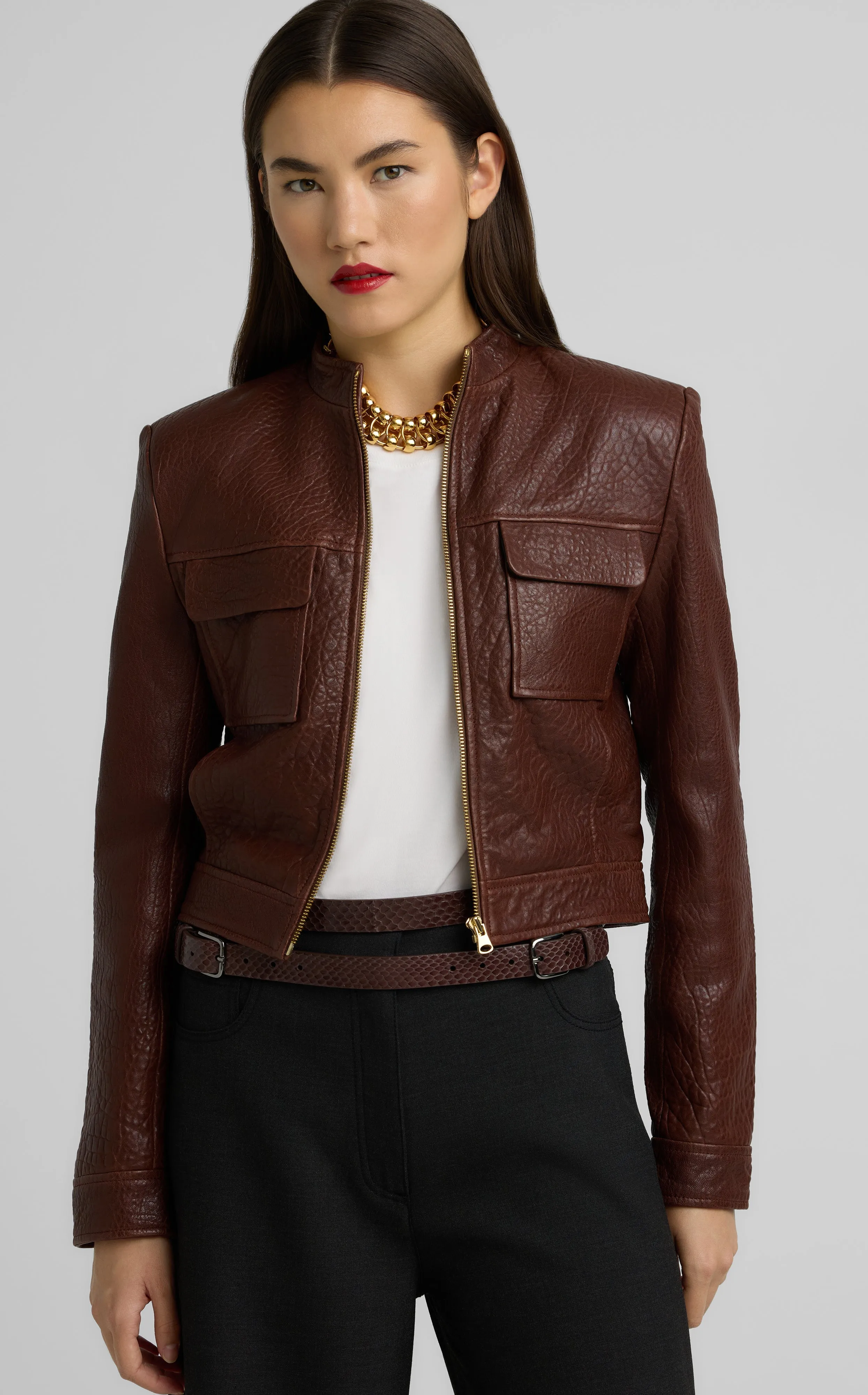 Vintage Edge Leather Jacket