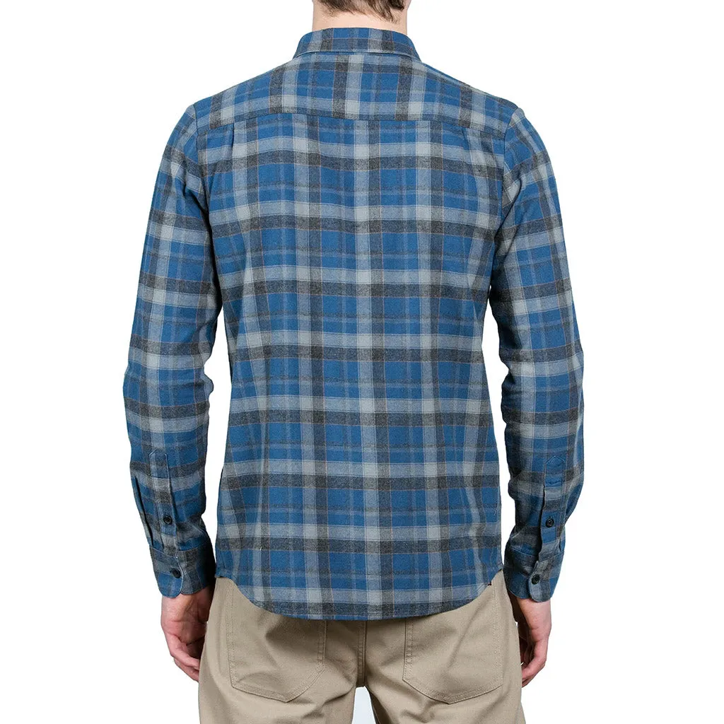 Volcom Canden L/S Flannel - Smokey Blue