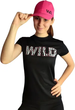 Wild Animal Women's Workout Shirts - Quick Dry, Breathable Gym Tops, Short Sleeve Athletic T-Shirts for Yoga & Fitness