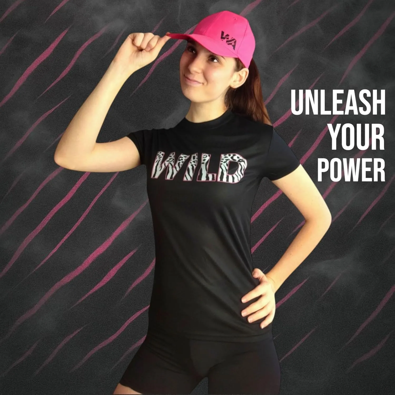 Wild Animal Women's Workout Shirts - Quick Dry, Breathable Gym Tops, Short Sleeve Athletic T-Shirts for Yoga & Fitness