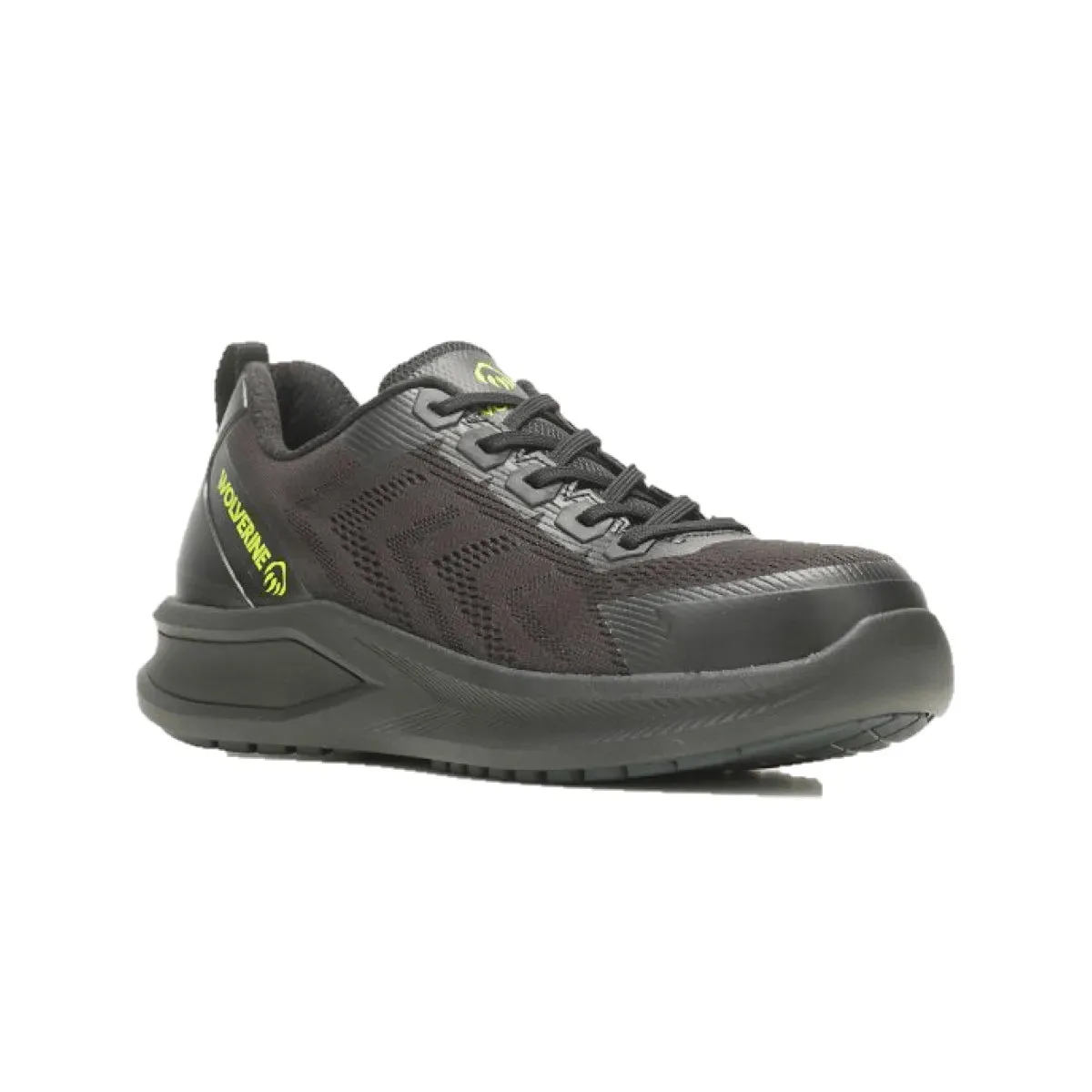 Wolverine Black Mesh/Knit Work Shoes