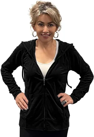 Women's Active Casual Thin Cotton Zip Up Hoodie Jacket