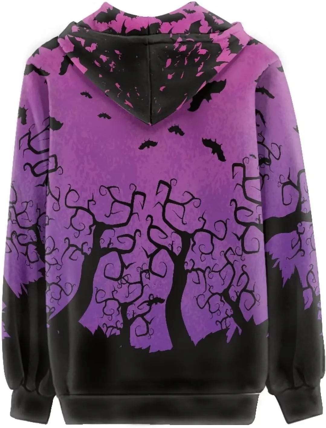 Women's Long Sleeve Hoodie with Smooth Zipper Casual Sweatshirt Y2K Hooded Cardigan Size XS-5XL