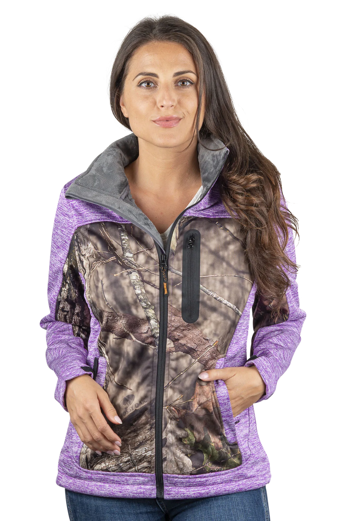 Women's Mossy Oak Soft Shell Jacket Break-Up Country Camo