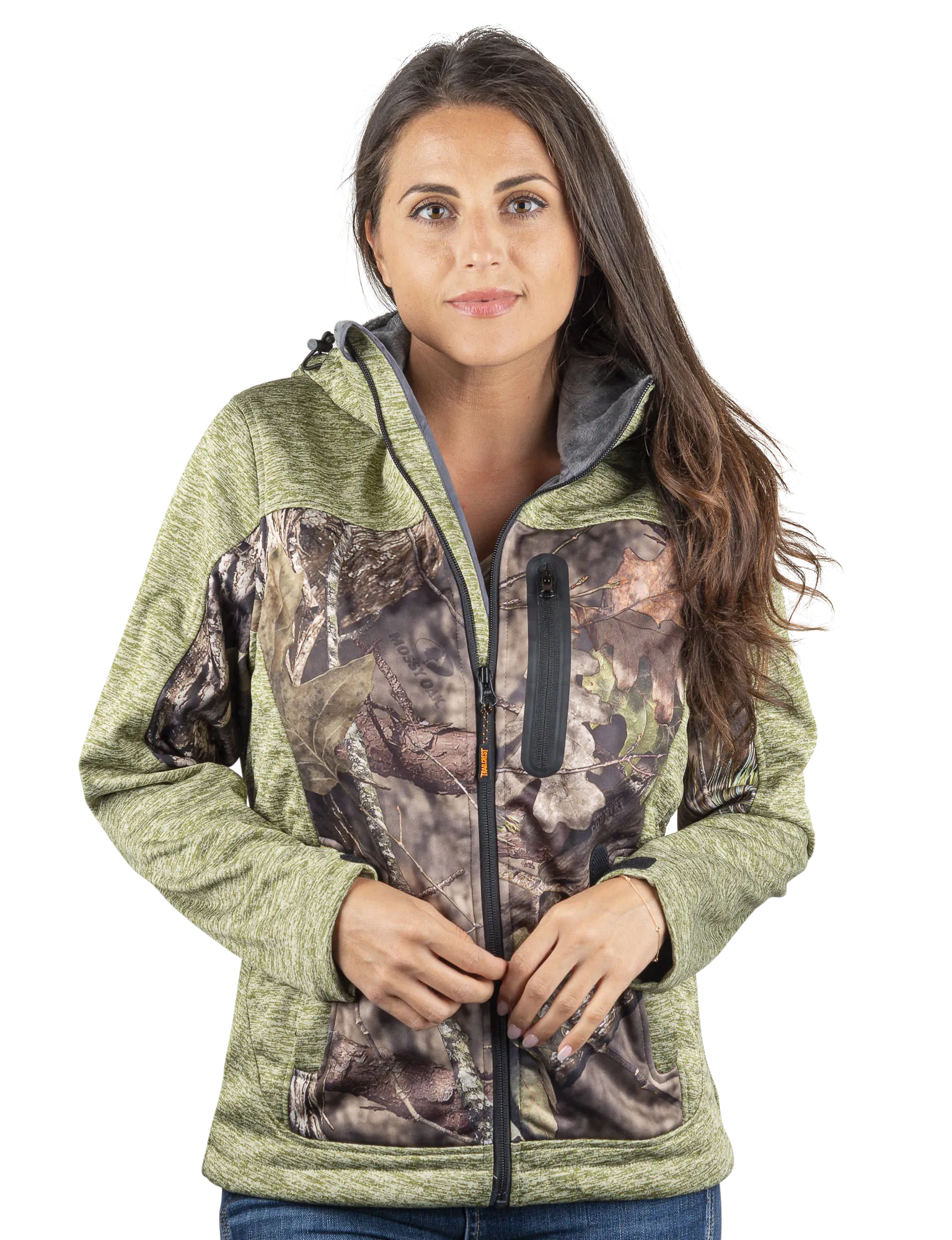 Women's Mossy Oak Soft Shell Jacket Break-Up Country Camo