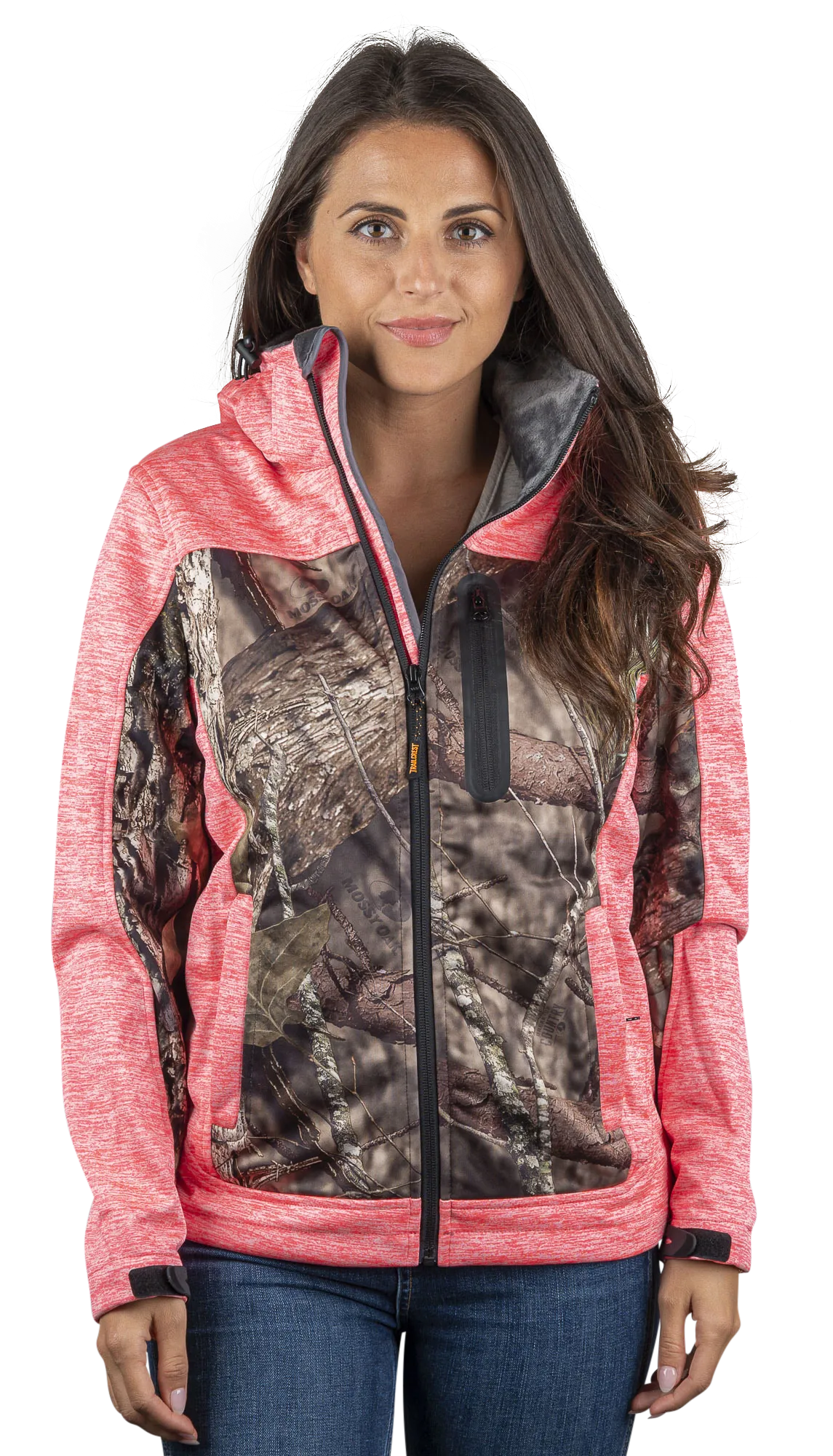 Women's Mossy Oak Soft Shell Jacket Break-Up Country Camo
