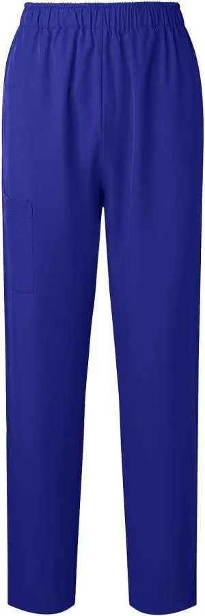 Womens Summer Elastic Waist Comfy Stretch Pull On Pants Workwear Professionals Trousers