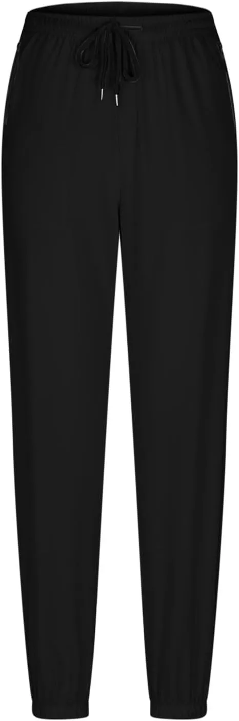 Womens Summer Pants Drawstring High Waist Athletic Pants Loose Fit Comfy Casual Workout Trousers with Pockets 2025