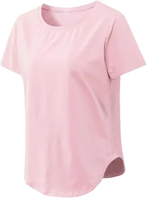 Women's Summer Quick Dry Breathable T Shirts Short Sleeve Solid Color Loose Shirts Running Sport Stretch Tops