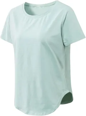 Women's Summer Quick Dry Breathable T Shirts Short Sleeve Solid Color Loose Shirts Running Sport Stretch Tops