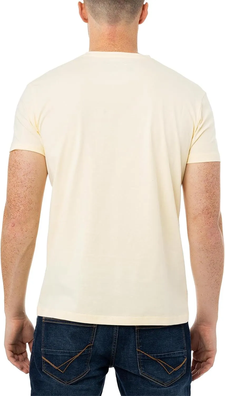 X RAY Men's V-Neck T-Shirts, Soft Cotton Short Sleeve Casual Slim Fit V Neck T Shirts for Men