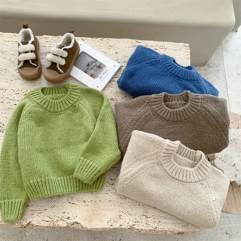 Zoey Candy Color Soft Thick Sweater