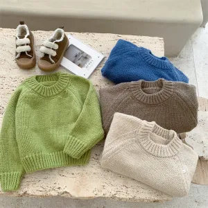 Zoey Candy Color Soft Thick Sweater
