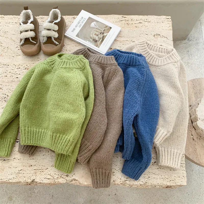 Zoey Candy Color Soft Thick Sweater