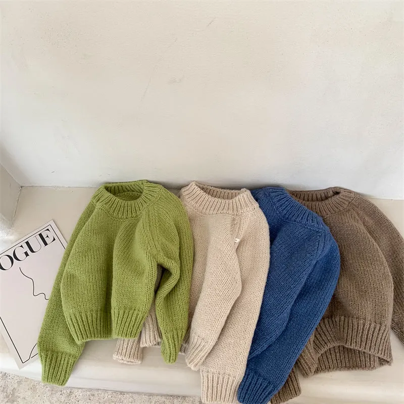 Zoey Candy Color Soft Thick Sweater