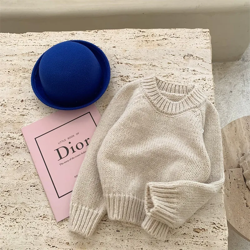 Zoey Candy Color Soft Thick Sweater